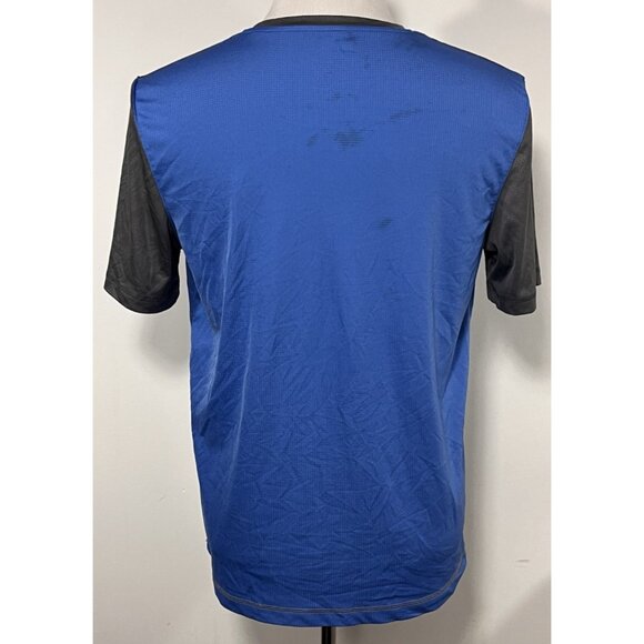 Large Detroit Lions NFL Team Apparel TX3 Cool T Shirt Blue Gray Logo Stained - Picture 4 of 11